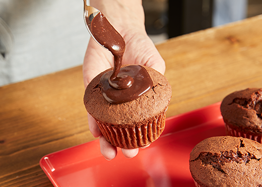 チョコレートカップケーキの作り方 100均材料・フェイクスイーツ