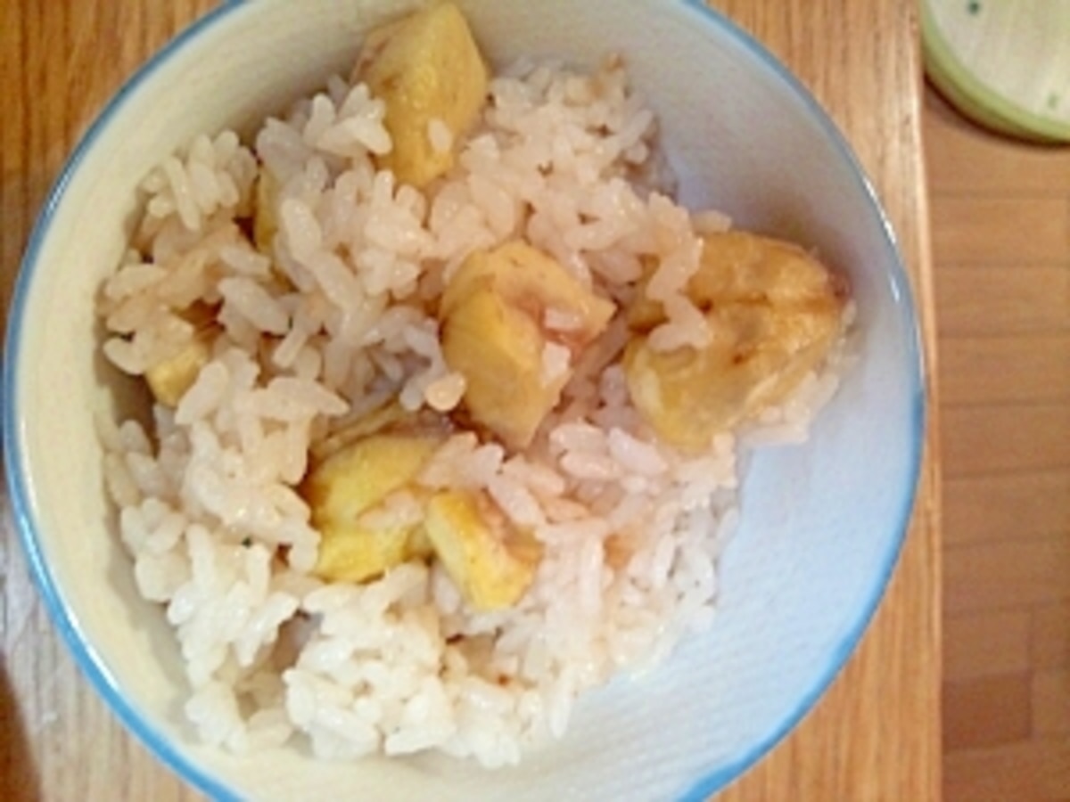 3合炊き炊飯器で作る！ 栗ごはんしょうゆ風味
