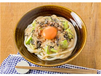 豚バラと白菜の卵とじうどん