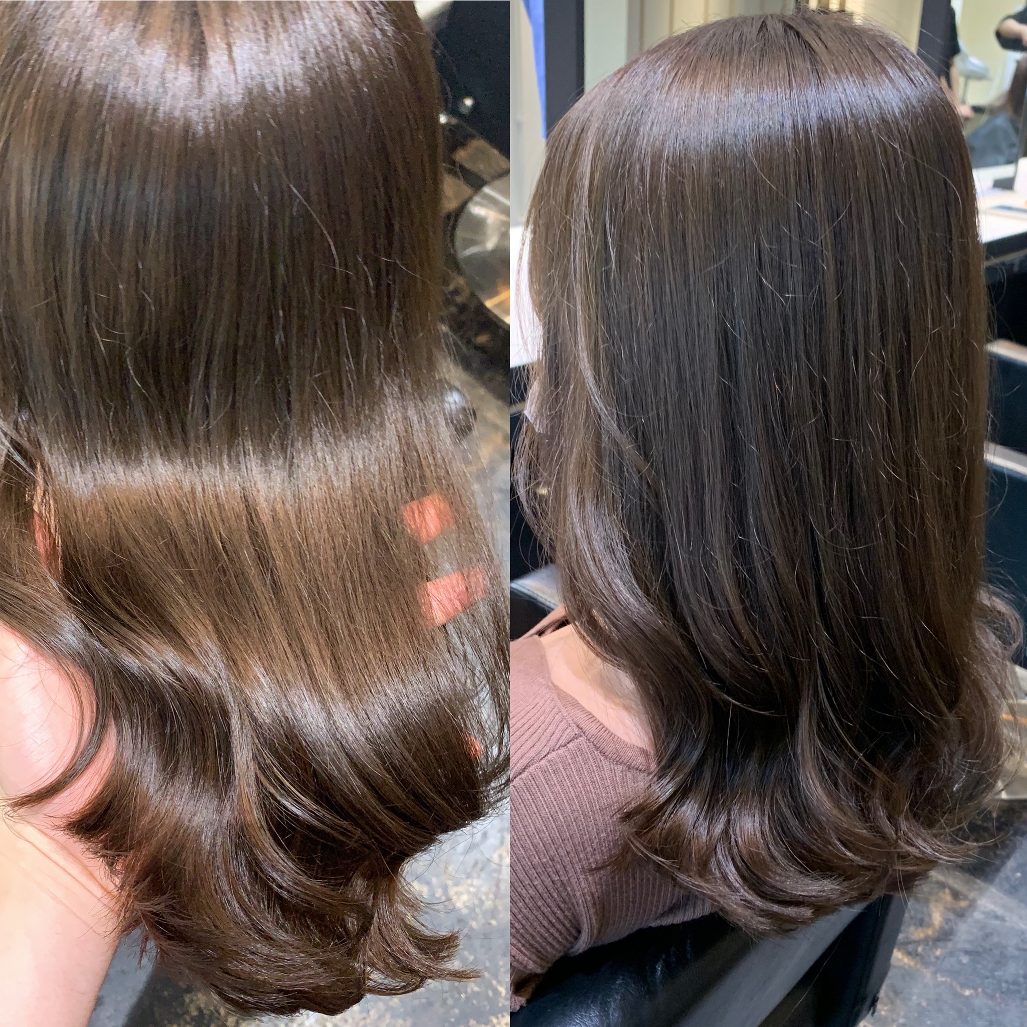 ミルクティーベージュブログAXIS HAIR MAKE