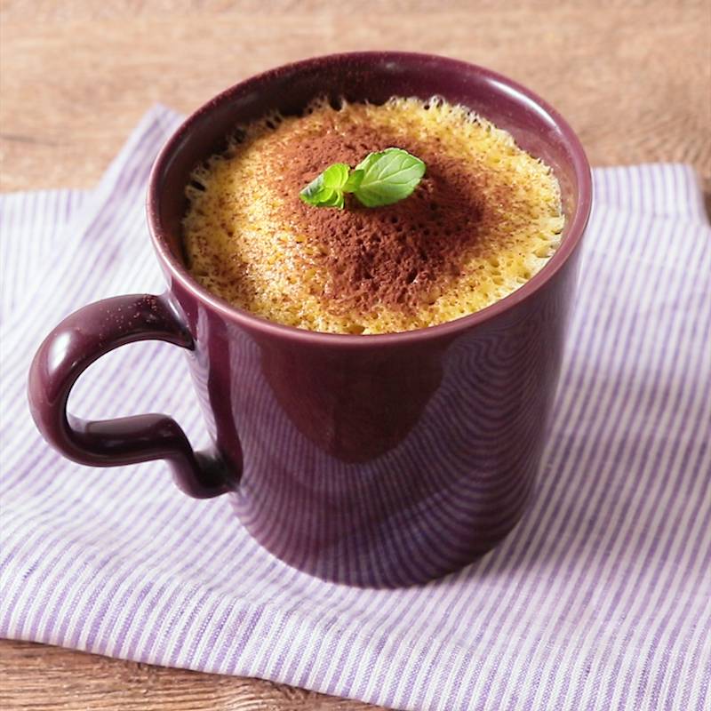 マグカップでショコラケーキ