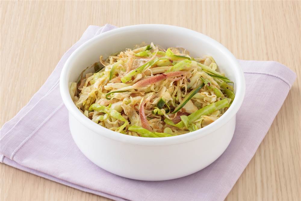 ポリ袋で きゅうり・なす・茗荷の浅漬け