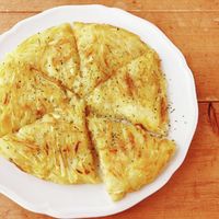 簡単 じゃがいもと青のりの和風ガレット