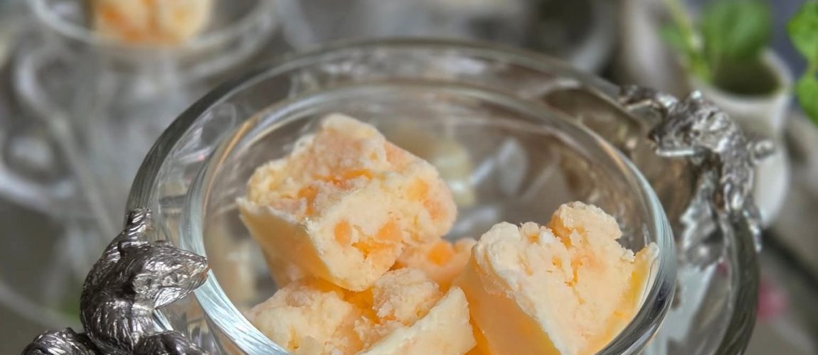 保存袋で作る♪ メロンのミルクシャーベット