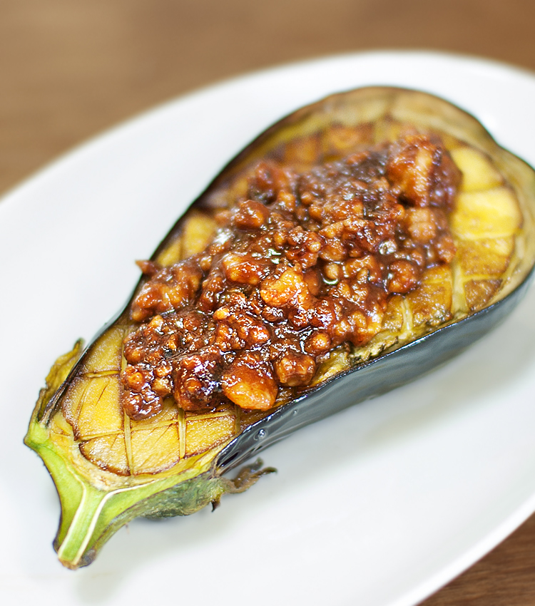 なすの肉味噌炒め