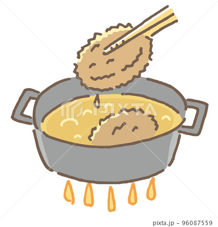 メンチカツのイラスト無料のフリー素材 イラストエイト