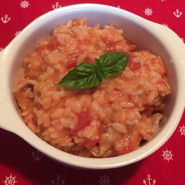 押し麦入り❀トマトクリームリゾット