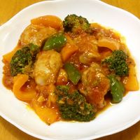 ブロッコリーと鶏肉のアヒージョ