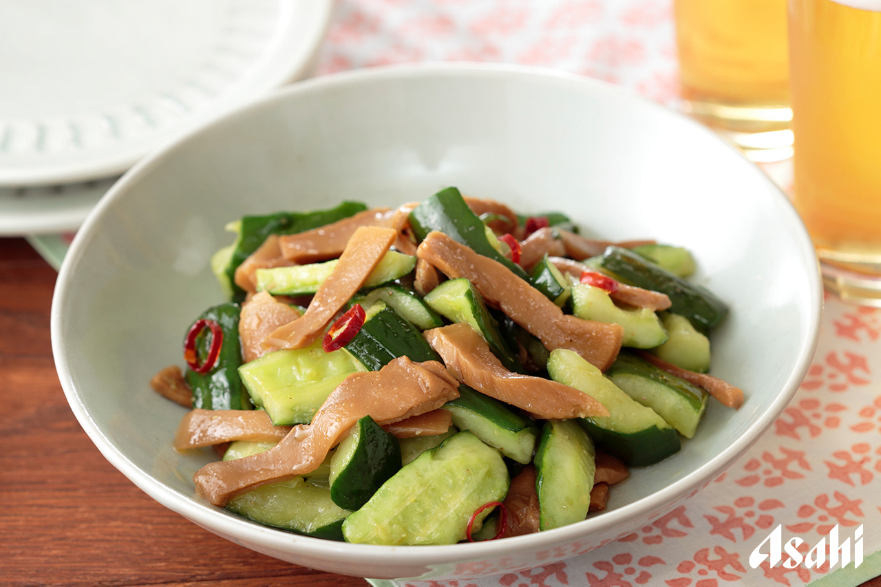 キュウリとメンマのササっと中華炒め～簡単3stepおつまみ～