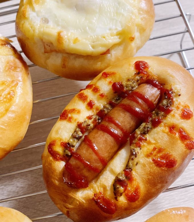 手ごねの惣菜パン ☆ ハムマヨコーンmisako's favorite life & recipe in タイ