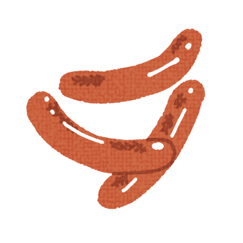 加工品23-魚肉ソーセージ -食 料理・食材 の無料イラスト素材-イラストポップ