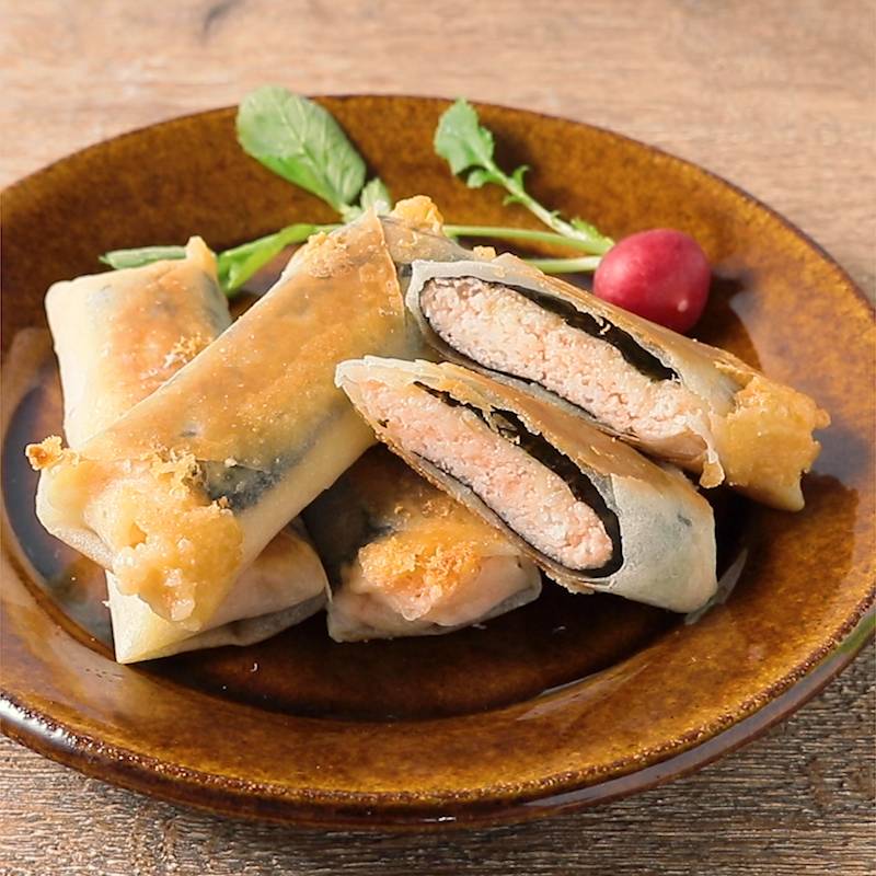 山芋の梅チーズ巻き