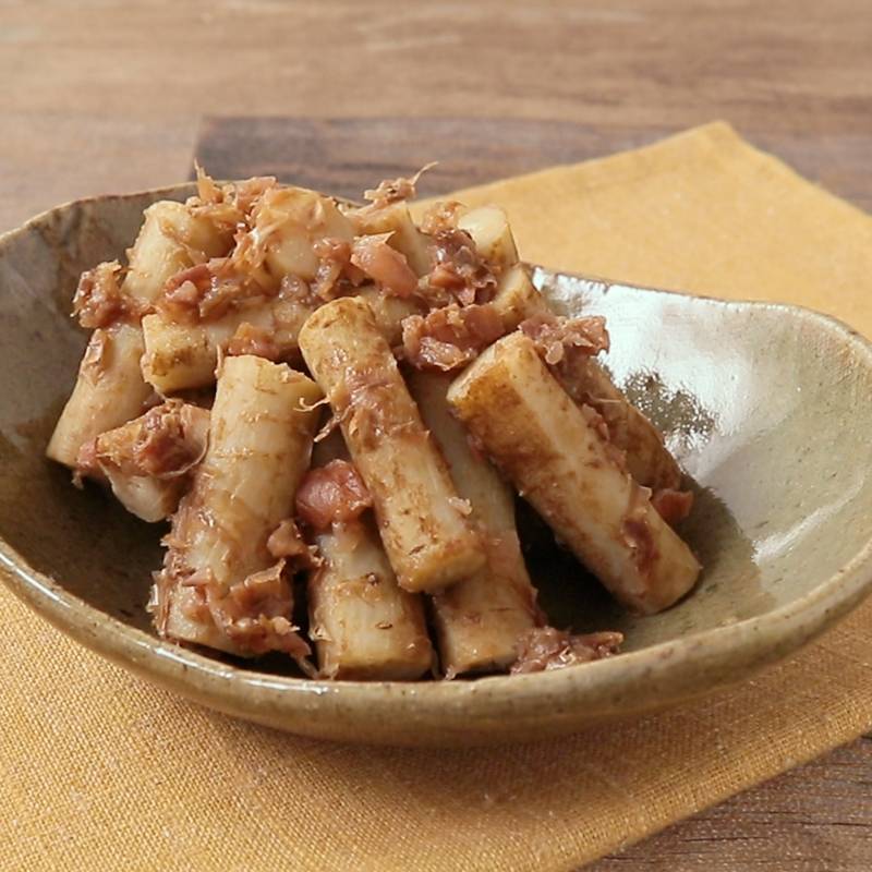 さっぱりおいしい♪ ごぼうの梅にんにくあえ