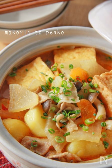 きのことじゃがいもの豚巻き