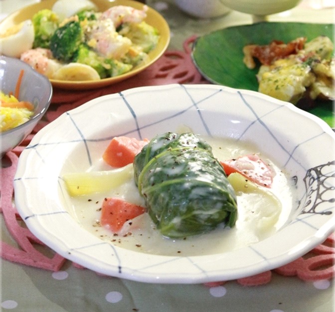 ロールキャベツのクリームシチュー味 レシピ・作り方 by きばな - 楽天レシピ