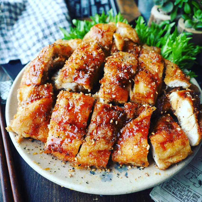 『鶏胸肉とナスのおろしだれ 』