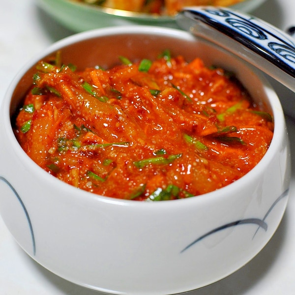 ★ミキサー用意してキムチ用のヤンニョム。保存していつでもキムチが食べれます！★