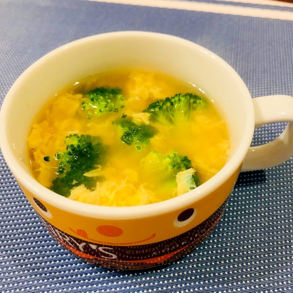 ブロッコリーのチーズコンソメスープ赤ママWEB