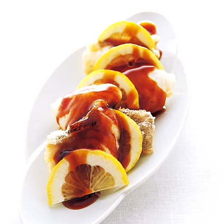 白身魚の甘酢あんかけ