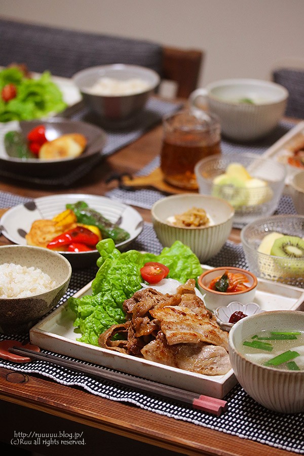 キムチなしサムギョプサルの献立│夕飯献立ブログ - Hungry.jp