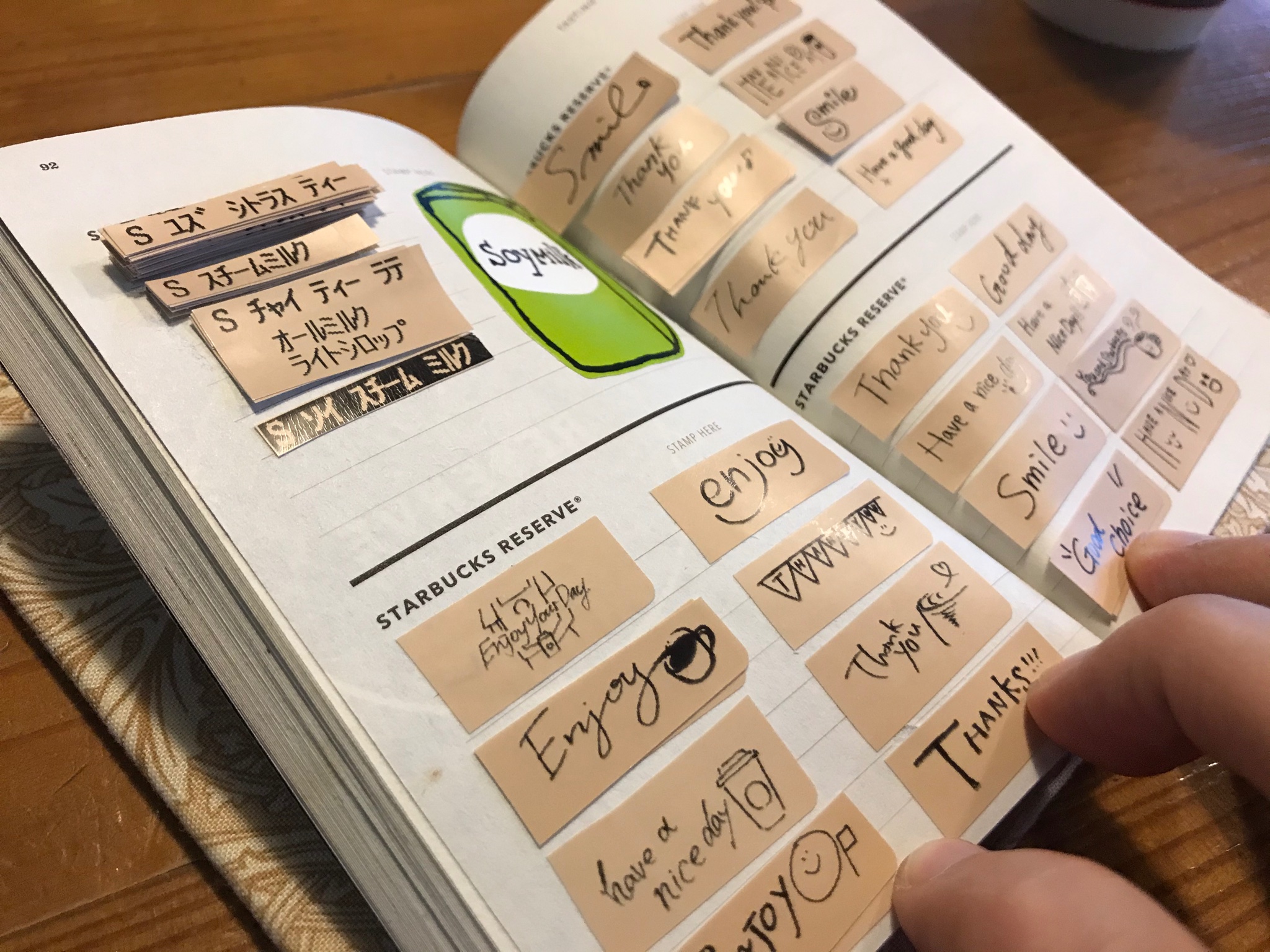 スタバ風シール 手書き風 飲み物シール カフェ風 お洒落ｃｏｍｅｔｒｕｅ