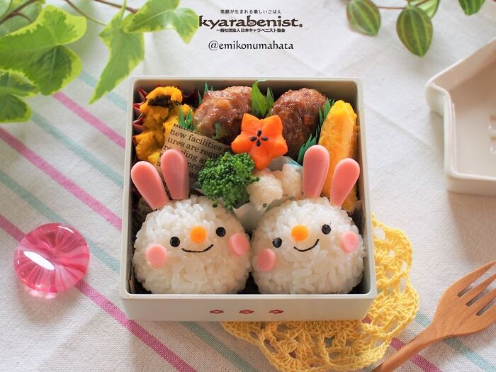 お弁当詰め方動画 その㊾長方形弁当箱のコツ！〜スティックおにぎり編〜C CHANNEL