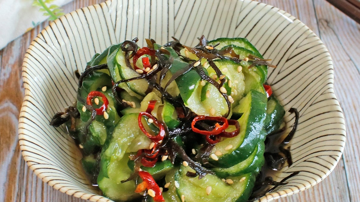 トマトときゅうりのポン酢和え