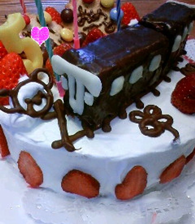 電車のケーキトッパーの作り方