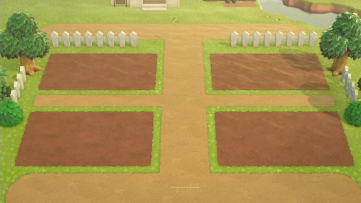 あつ森 調理場付き小さな野菜畑のレイアウト マイデザなし島クリエイト8 - あつ森 動画まとめ