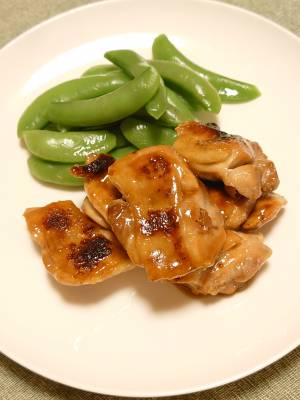 鶏ときのこの照り焼き