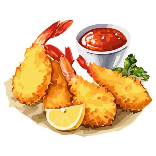 エビフライ05フリー素材ドットコム