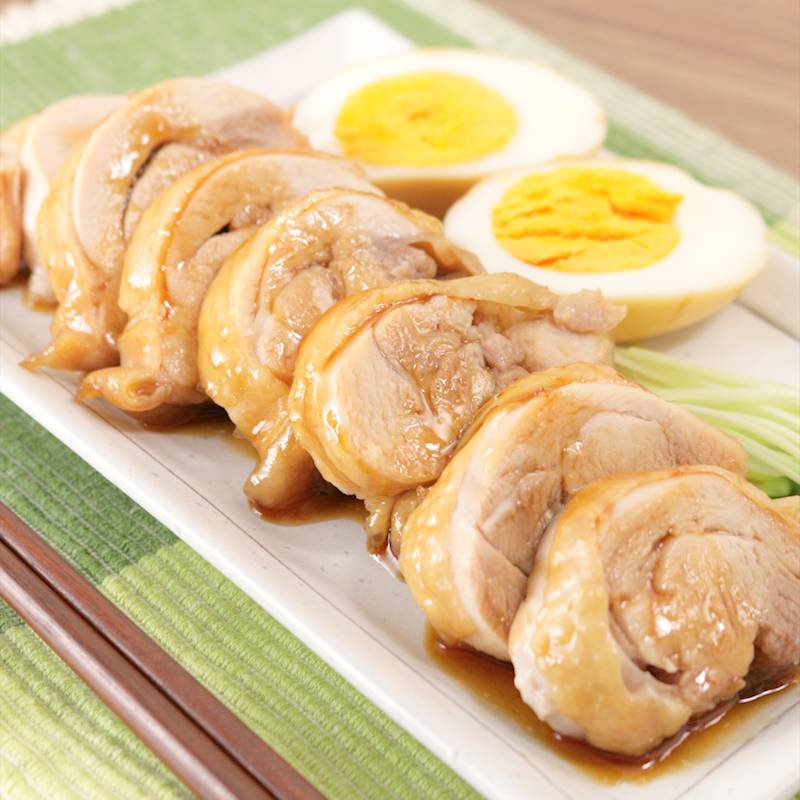 レンジで☆鶏モモ肉の蒸し鶏