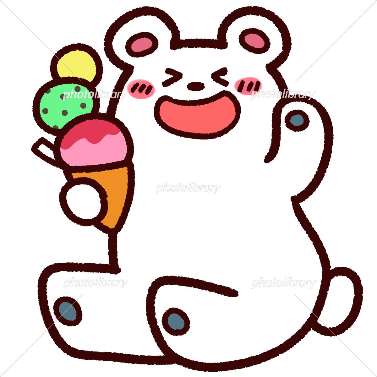 アイスを食べる女の子SKIMA スキマ