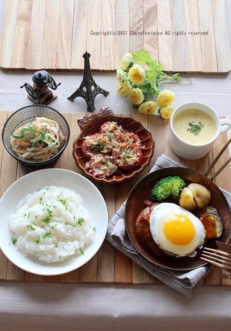 ワンパンで簡単！とろーりチーズのトマト煮込みハンバーグ 包丁・まな板不要