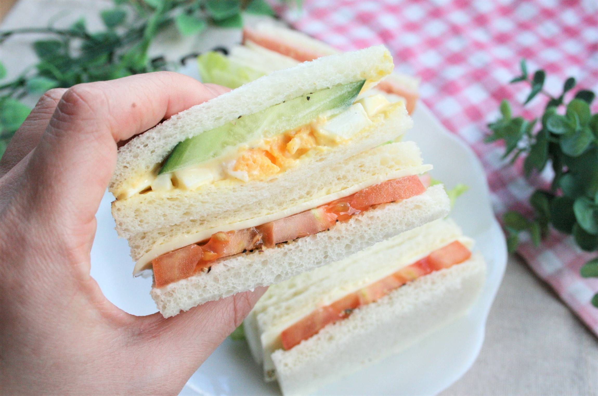 簡単☆定番 ハムチーズのサンドイッチ♪