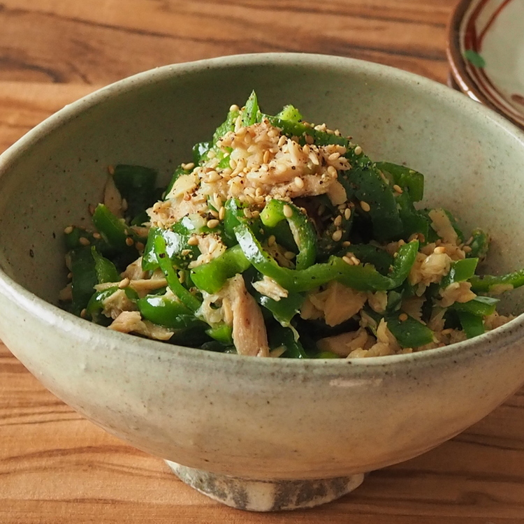 火を使わず和えるだけ！簡単「やみつきピーマン」の作り置き - 朝時間.jp