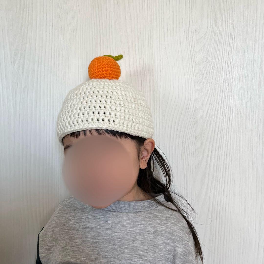 かぎ針編み お正月飾り 鏡餅２本体を編んで仕上げる 일본 설날 장식 뜨기