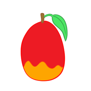 マンゴーの手描きイラスト - ONWAイラスト